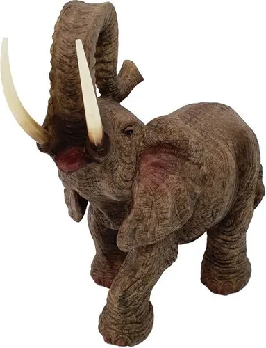 Dekofigur Elefant klein 30 x 14 x 30 cm - Deko-Accessoires: Charmante Elefantfigur, perfekt für ein stilvolles Zuhause oder als Geschenk, bringt Freude und Eleganz in jeden Raum.
