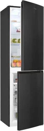 exquisit Kühl- und Gefrierkombination KGC250-85--040D inoxlook-az - Kühlschrank mit 165 l Kühl- und 82 l Gefriervolumen, No Frost-Funktion verhindert Eiskristallbildung und sorgt für wartungsfreies Kühlen.