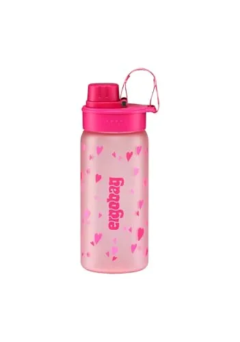 ergobag Trinkflasche rosa - 550 ml Fassungsvermögen, spülmaschinenfest und ideal für Schule oder Freizeit
