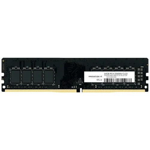 Innovation IT 3200 16GB CL22 DDR4 Arbeitsspeicher - DDR-SDRAM mit 16 GB und 3200 MHz für maximale Leistung, ideal für Gaming und kreative Anwendungen.