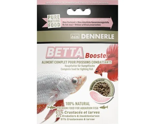 Fischfutter Dennerle Betta Booster Hauptfutter für Kampfische mit Color Booster