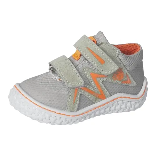 RICOSTA Jungen Kletthalbschuhe Patti - Sneaker für Kinder, waschbar und flexibel, ideal für Laufanfänger mit Klettverschluss und Barfuß-Design für optimalen Komfort und Passform.