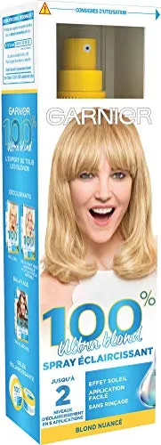Produktbild Garnier 100% Ultra Blond Aufhellungsspray, für sonnige Strähnen-Effekte, 125 ml