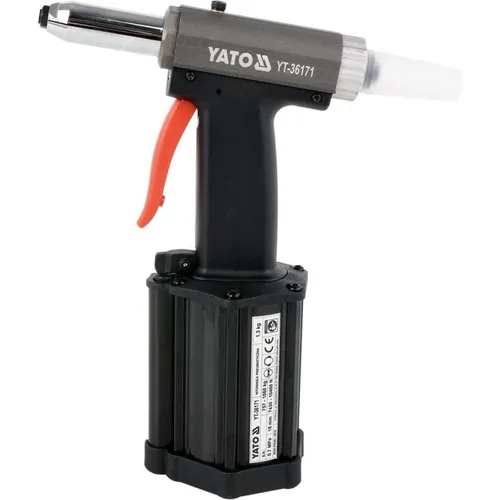 PNEUMATIC RIVETING TOOL 24 500MM - Heißluftpistolen mit hoher Zugkraft von 1.060 kg, ideal für Aluminium- und Kupfernieten. Leicht und flexibel durch 360° drehbaren Schlauchanschluss, perfekt für präzises Arbeiten.