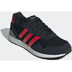 adidas Herren Run 60s 4.0 Shoes, core Black/Pure Ruby/Grey Three, 44 EU - Herren-Sneaker mit regulärer Passform, Obermaterial aus Textil und Leder für optimalen Tragekomfort und Gummiaußensohle für besten Halt.