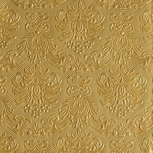 Ambiente Servietten Elegance - geprägt in Gold - Elegante 3-lagige Papierservietten, ideal für Hochzeiten und Partys, vereinen stilvolles Design mit praktischer Einmalnutzung. Perfekt für jede Tischdeko und auch für den professionellen Einsatz in Gastronomie.