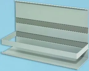 KESSEBÖHMER Linero MosaiQ Universalablage 350 x 110 x 200 mm - Praktische Universalablage für die Küche, stilvolles Design in Titangrau und ideal für die Organisation Ihrer Utensilien.