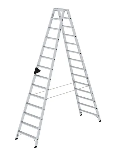 MUNK Stehleiter 40228 – Aluminium mit 2 x 14 Stufen von MUNK Günzburger