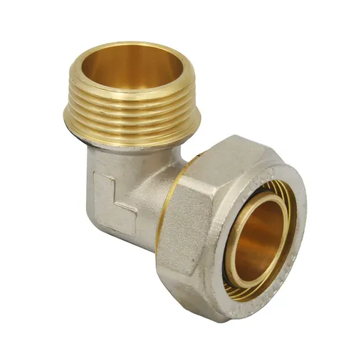 Klemmring Schraubfitting Winkel 32 x 3 mm 90° - 1 Zoll Aussengewinde Verbundrohr