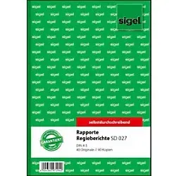 Sigel Rapport DIN A5 Liniert SD027 Selbstdurchschreibend 2 x 40 Blatt