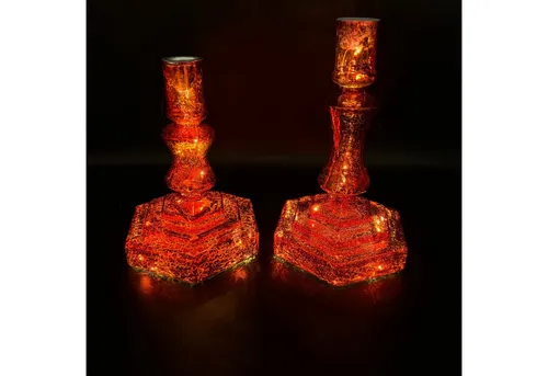 Online-Fuchs Kerzenständer aus Glas für Stabkerzen
