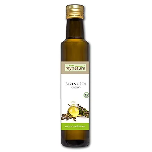 Mynatura Bio Rizinusöl 250ml I Natürlich Rein I Kaltgepresst I Pflanzlich I Naturkosmetik I Haaröl I Pflegeöl (1 x 250ml)