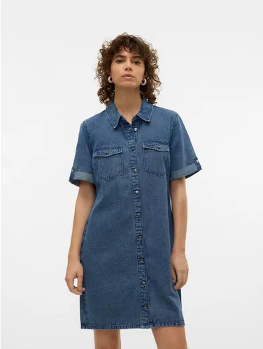 VERO MODA VMJENNIE Jeanskleid in blau von VERO MODA