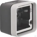 Berker Gehäuse mit Rahmen Leitungseinführ. lichtgrau 6118913505