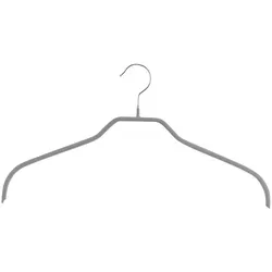MAWA Kleiderbügel Silhouette F, 50er Set, 41 cm, silber in silber von MAWA Design
