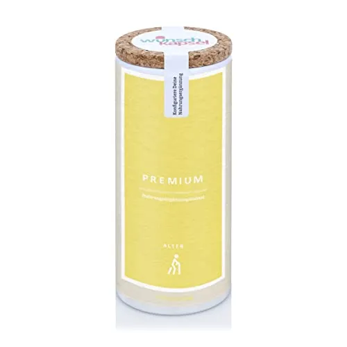 Wunschkapsel ALTER Premium Nahrungsergänzungsmittel | speziell für Senioren | hochdosiertes Spermidin, OPC und Quercetin | 290 vegane Kapseln aus deutscher Manufaktur für XL-Reichweite