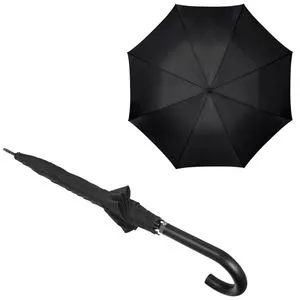 Samsonite Regenschirm Rain Pro, schwarz - Regenschirm mit Öffnungsautomatik, extrem wasserdicht und sturmfest. Ideal für windige Tage dank Windschutz und schnelltrocknendem Material.