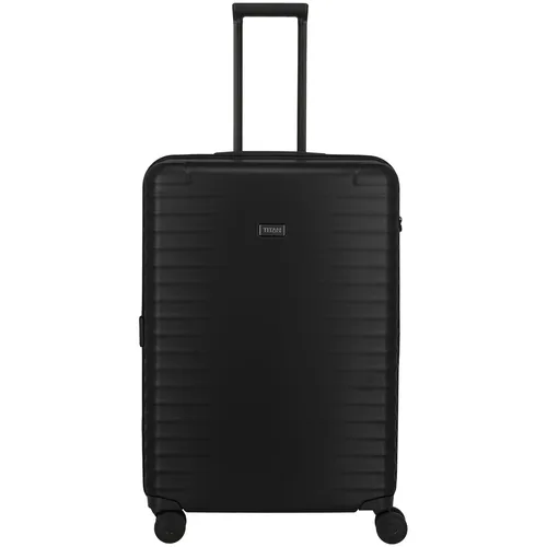 TITAN Upgrade Trolley L 4-Rollen Nightshade black 3000044-01 - Trolley für Reisen mit 100 Litern Volumen, leicht manövrierbar durch sanft laufende Doppelrollen und ergonomische Handgriffe. Hergestellt aus robustem Polycarbonat mit 10 Jahren Garantie.