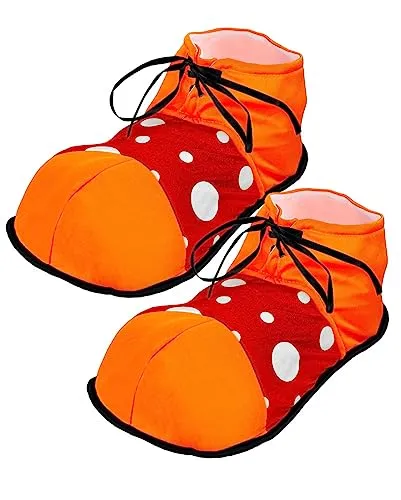 Horror-Shop Riesige Clown Schuhe mit Punkten von Horror-Shop
