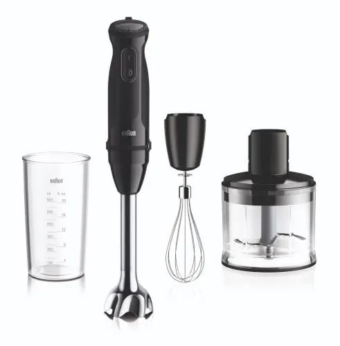 Braun MultiQuick 5 Stabmixer MQ50246BK – 21 Geschwindigkeiten, 1000W, Schwarz