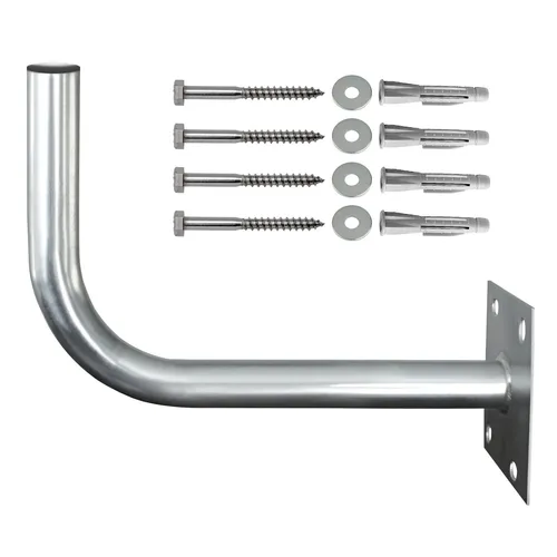 ARLI Wandhalter Sat 45 cm Schrauben Dübel Set Stahl Wand Halter Wandhalterung