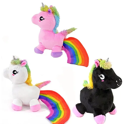Kögler Regenbogen Einhorn Plüschspielzeug mit Sound