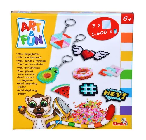 SIMBA Bügelperlen A&F - Mini Bügelperlen Schlüsselanhänger
