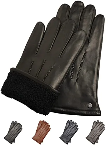AKAROA Lederhandschuhe DAN mit Lammfellfutter