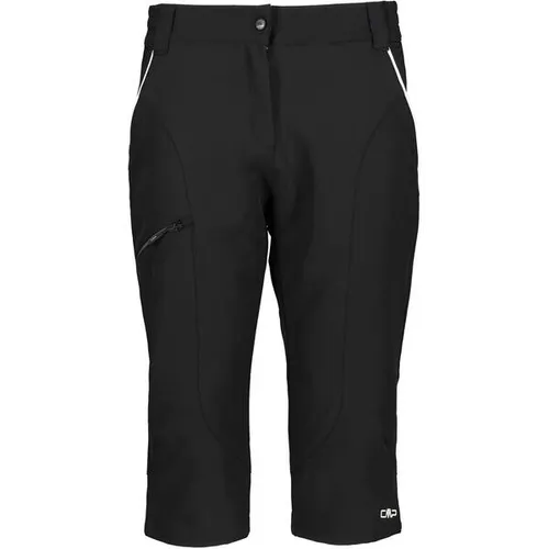 CMP 3in1-Fahrradhose Schwarz, Größe 44 für Damen - Damen-Funktionshose mit Dry Function Technologie: schnelltrocknend, atmungsaktiv und ideal für intensive sportliche Betätigung. Komfortabler Sitz durch elastisches Material und integriertes Sitzpolster.