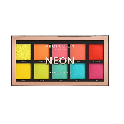 Neon Eyeshadow Palette paleta 10 cieni do powiek Profusion 656497122185