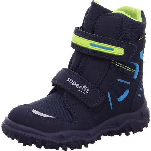 Superfit Husky blau/grün (8000) 26 - Wanderschuhe für Kinder, vegan und wasserdicht dank GORE-TEX-Membran. Ideal für Abenteuer bei jedem Wetter, mit rutschfester Sohle und praktischer Klettverschluss-Schnürung für einfaches An- und Ausziehen.