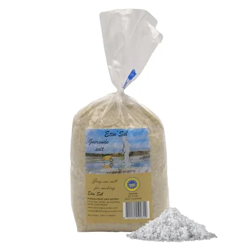 Etin sel Keltisches Meersalz 1 KG Grobes Salz - Celtic Sea Salt - Nicht Für die Salzmühle - Nicht Himalaya, Himalayasalz, Bio oder Feinmineralien - Herbamare - Reich an Magnesium, Kalzium
