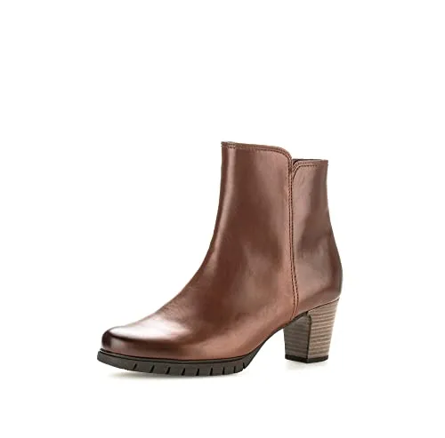 Gabor Damen Ankle Boots - Moderate Mehrweite (G) für perfekten Tragekomfort - Wanderschuhe aus Glattleder, mit weichem Microfutter und 6 cm Blockabsatz für eleganten Halt. Ideal für den Übergang, bequem und stilvoll.