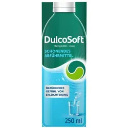 Dulcosoft Lösung 250 ML - Arzneimittel zur Aufweichung von hartem Stuhl, erleichtert den Stuhlgang dank Macrogol 4000, ideal bei unregelmäßigem Stuhlgang für mehr Wohlbefinden.