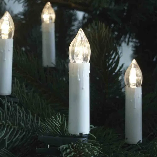 LED-Lichterkette 20St für Weihnachtsdekoration - Schöne flammenlose LED-Kerzen für stimmungsvolle Weihnachtsbeleuchtung. Ideal zur Dekoration von Tannenbaum und Wohnräumen.
