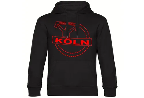 multifanshop Kapuzen Sweatshirt - Köln - Meine Fankurve - Fußball-Fanartikel, hochwertiges und kuscheliges Kapuzen Sweatshirt mit einzigartigem Köln Design, perfekt für jeden Fan!