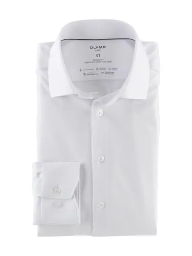 OLYMP Businesshemd Luxor 24/Seven modern fit Comfort Stretch weiß 43 - Business- & Abendmode für Herren, modernes Fit mit Comfort Stretch für optimalen Tragekomfort und Bewegungsfreiheit.