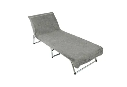 ZOLLNER Strandtuch aus Mikrofaser, 75 x 215 cm in grau von Zollner