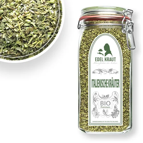 200g BIO Italienische Kräuter im Premium Glas EDEL KRAUT Gewürze