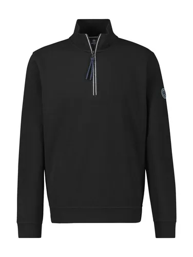 LERROS Unifarbener Sweatshirt Troyer für Herren - Herren-Sweatshirt mit hohem Reißverschlusskragen, ideal für vielseitige Outfits. Bequem und kombinierbar, aus 90% Baumwolle für besten Tragekomfort.