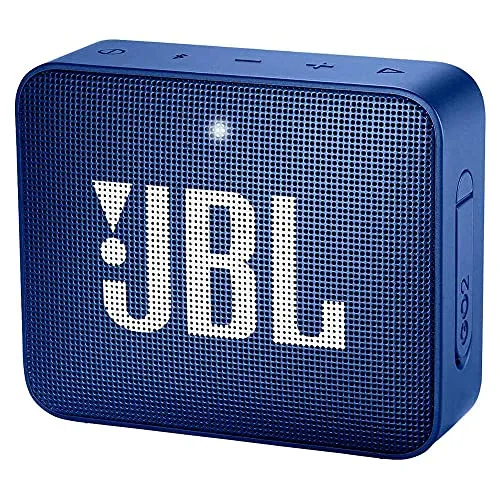 JBL GO 2 Bluetooth-Lautsprecher - Wasserdichter, tragbarer Lautsprecher mit 3,1 Watt RMS Leistung, ideal für Outdoor-Aktivitäten und mit Freisprechfunktion für kabelloses Telefonieren.