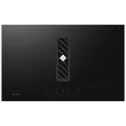 Calima Respekta Induktionskochfeld mit Downdraft Dunstabzug 83 cm - Kochfeld mit integriertem Dunstabzug, 4 Kochzonen mit Booster-Funktion für schnelles Kochen und platzsparender Umlufttechnik für mehr Stauraum.