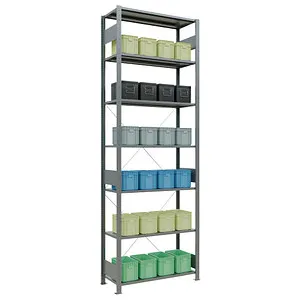 Regal MULTIplus150 12742 - 7 Böden für maximale Flexibilität - Werkstatteinrichtung mit verstellbaren Fachböden und einfacher Montage. Ideal für Regalzeilen und mehrstöckige Regalanlagen.
