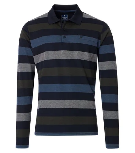 Redmond Langarm Polo-Shirt Blau XXL - Hochwertiges Polo-Shirt mit langem Arm, ideal für jeden Anlass. Der hohe Baumwollanteil sorgt für besten Tragekomfort, während die Brusttasche einen praktischen Akzent setzt.