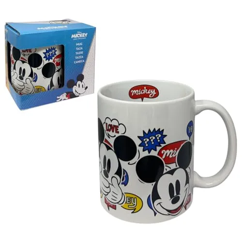 Disney Micky Maus Keramiktasse Mug 325 ml Kinder-Frühstückstasse