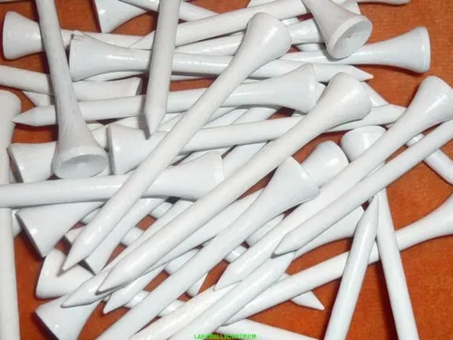 HOLZTEES 8,3 CM 3 1/4 ZOLL FARBE WEISS GOLF TEES AUS HARTHOLZ NEU OVP 500