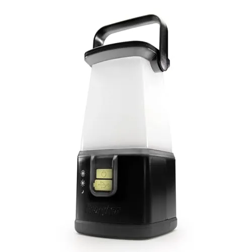 Energizer E304157700 360° Camping LED Laterne 500lm - Campingzubehör mit außergewöhnlicher 360°-Helligkeit und drei Leuchtmodi: Hoch, Niedrig und Nachtlicht. Ideal für Camping, Angeln und Garten - robust, stoßfest und wetterfest.
