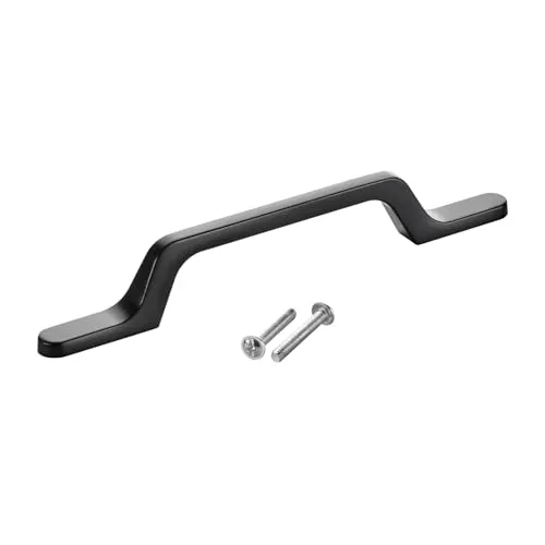 SOTECH Möbelgriff BLACKLINE IV BA 96 mm schwarz matt (Länge 162 mm, Breite 12 mm, Höhe 26 mm) Aluminium Schubladengriff Küchengriff