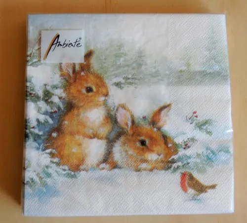 Papierservietten Braun von Ambiente