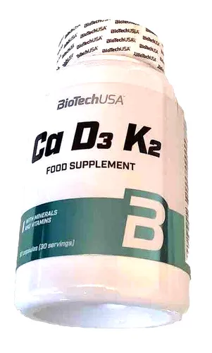  94,76€/kg)BioTech USA Ca D3 K2,Calcium Vitamin K, 90 Tabs (105gGesamt